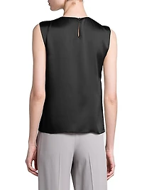 Satin Draped Top
