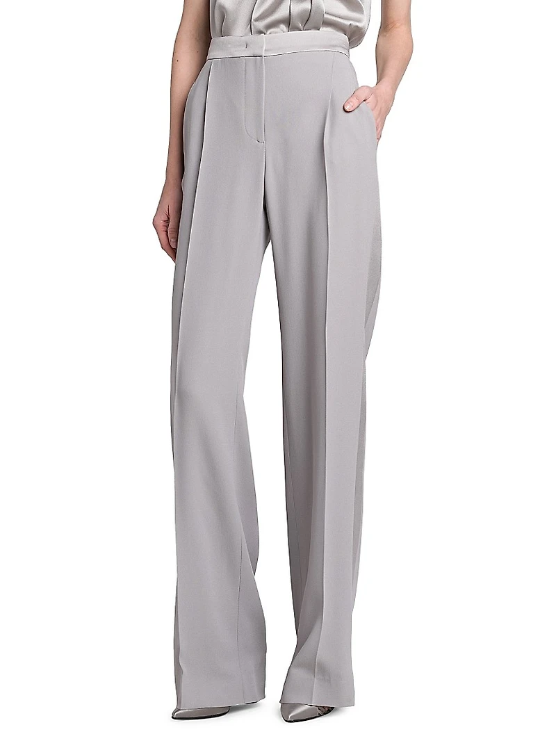 Pleated Relaxed-Fit Trousers