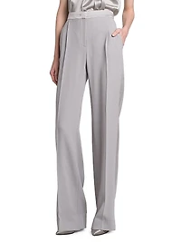 Pleated Relaxed-Fit Trousers