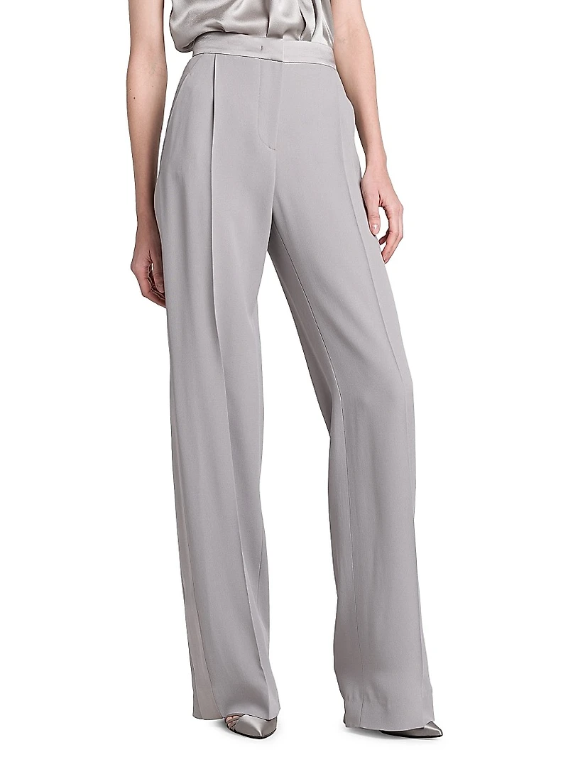 Pleated Relaxed-Fit Trousers