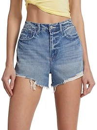 Beck High-Rise Denim Shorts