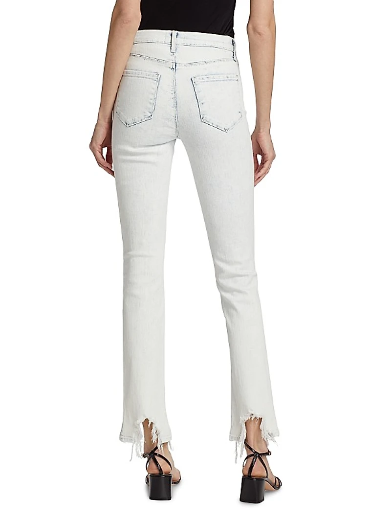 Harmon Distressed Mid-Rise Skinny Jeans