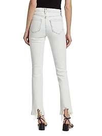 Harmon Distressed Mid-Rise Skinny Jeans