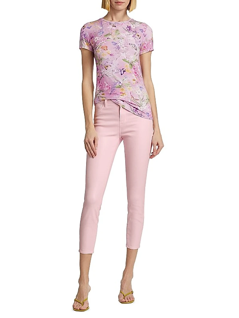 Margot Coated High-Rise Crop Jeans