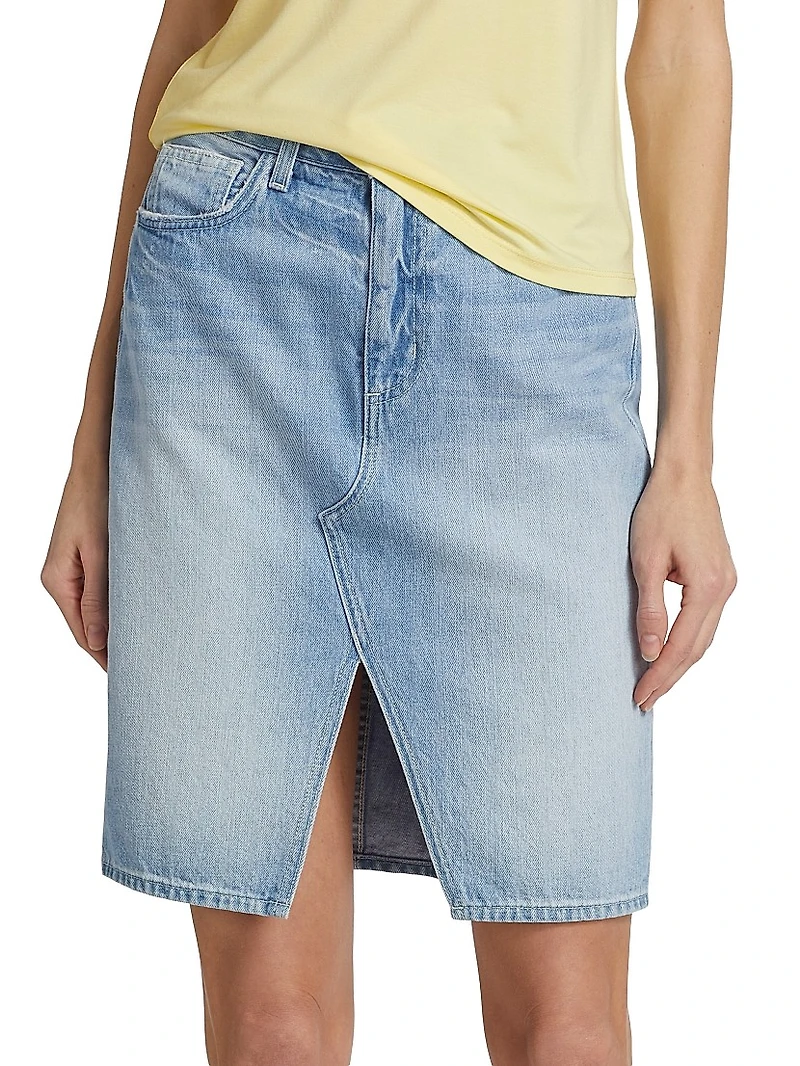 Tylee Denim Knee-Length Skirt