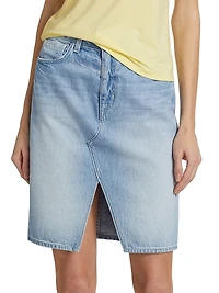 Tylee Denim Knee-Length Skirt