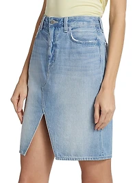 Tylee Denim Knee-Length Skirt