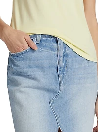 Tylee Denim Knee-Length Skirt