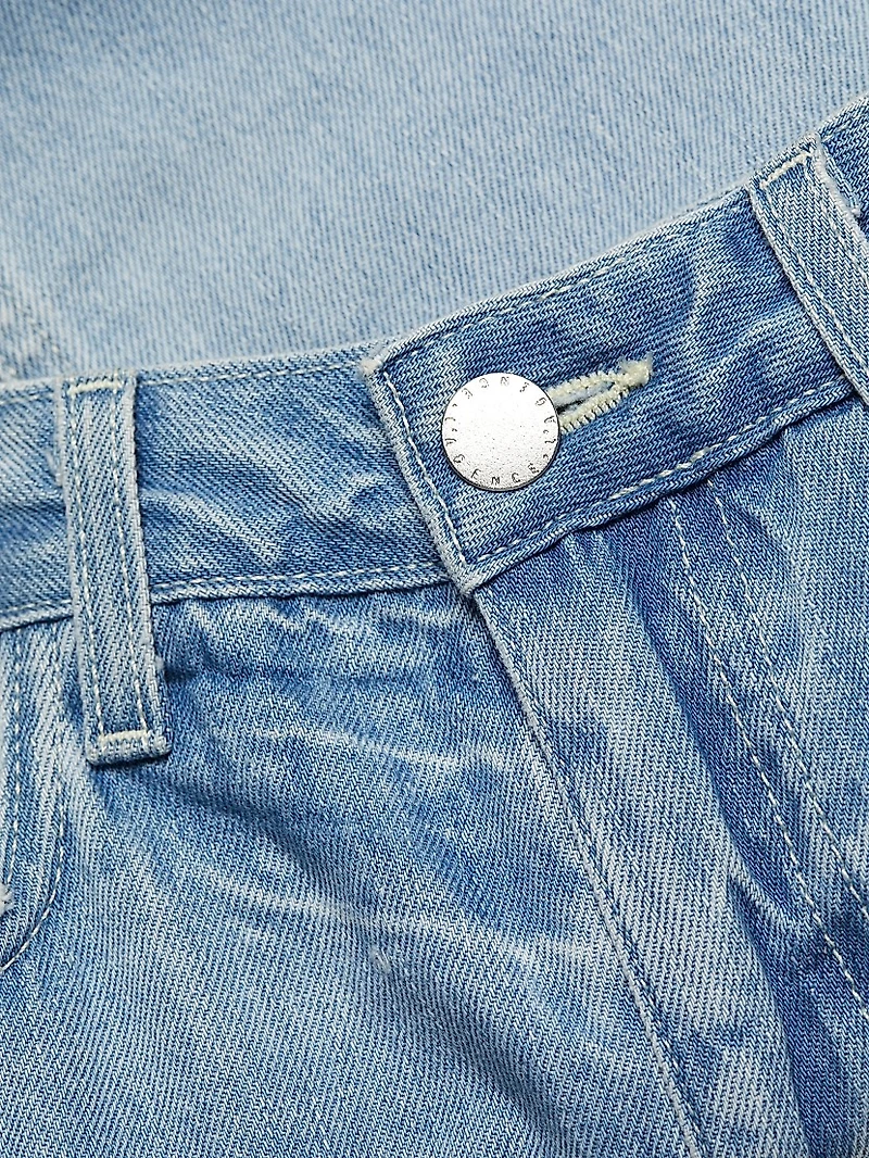 Tylee Denim Knee-Length Skirt