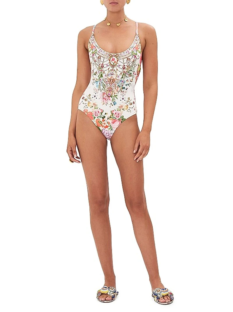 Floral One-Piece Swimsuit