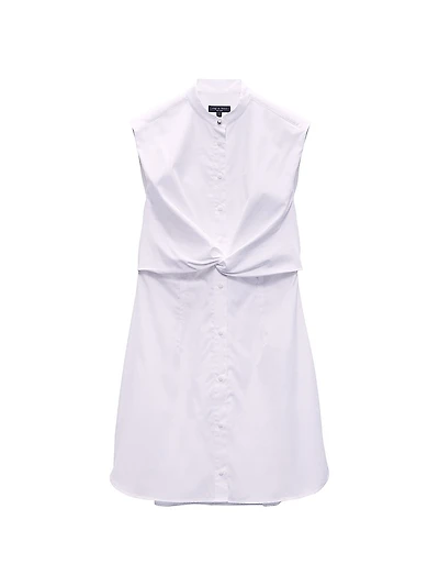 Louisa Sleeveless Poplin Minidress