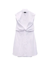 Louisa Sleeveless Poplin Minidress