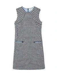 Multi-Yarn Tweed Sleeveless Minidress