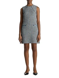 Multi-Yarn Tweed Sleeveless Minidress