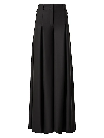 675 Pleated Wool Gabardine Pants