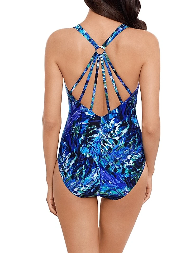 Chanticleer Drew Twist-Front One-Piece Swimsuit