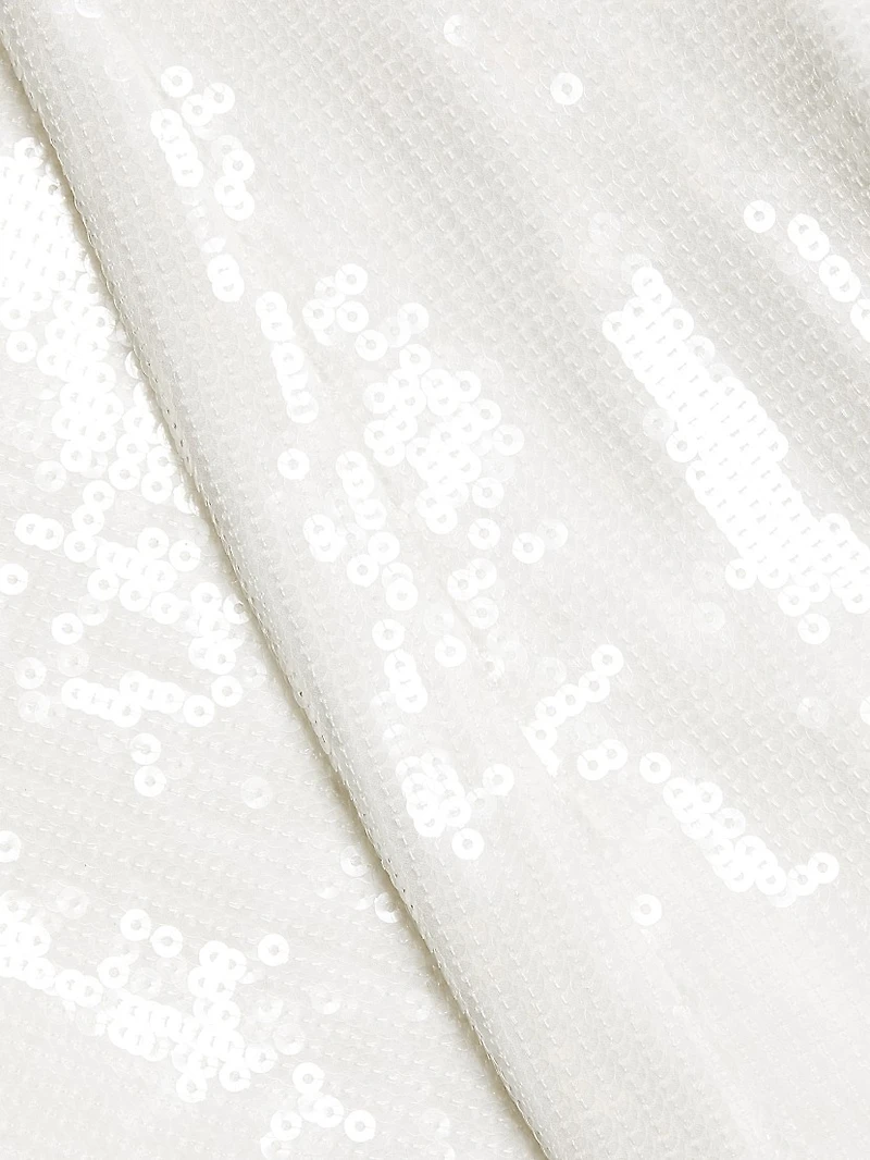 Sequined Square-Neck Slipdress