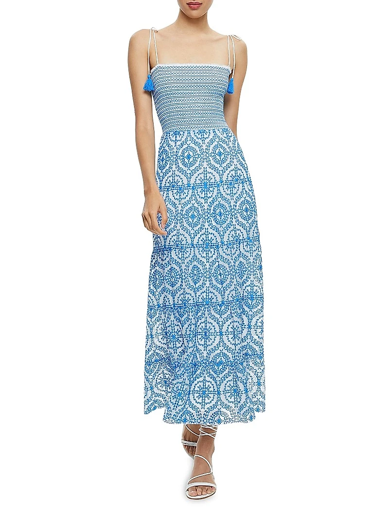Marna Tie-Strap Maxi Dress