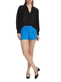 Joette Low-Rise Cargo Shorts