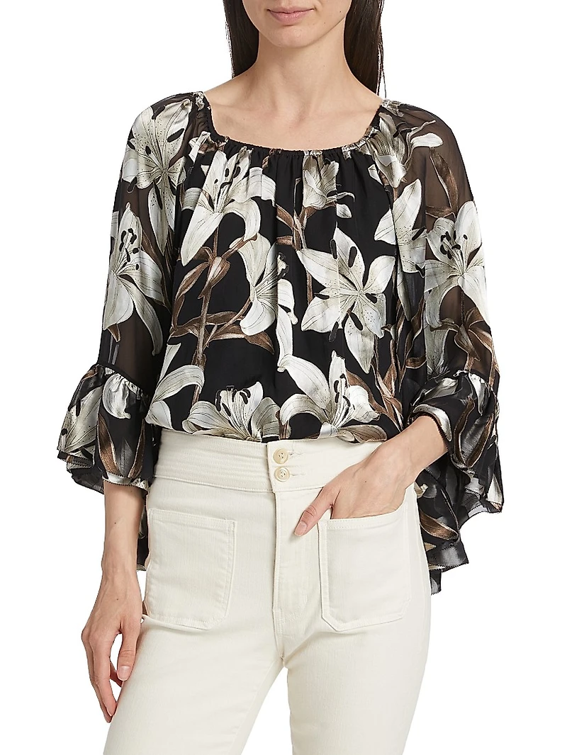 Ardelia Floral Off-the-Shoulder Blouse