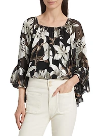Ardelia Floral Off-the-Shoulder Blouse