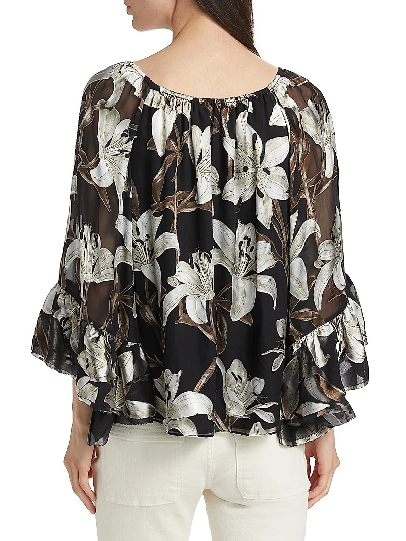 Ardelia Floral Off-the-Shoulder Blouse