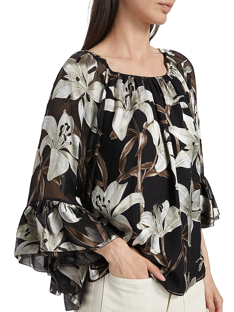 Ardelia Floral Off-the-Shoulder Blouse