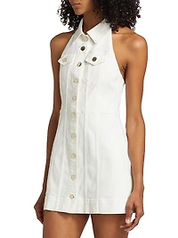 Kendall Denim Halter Minidress