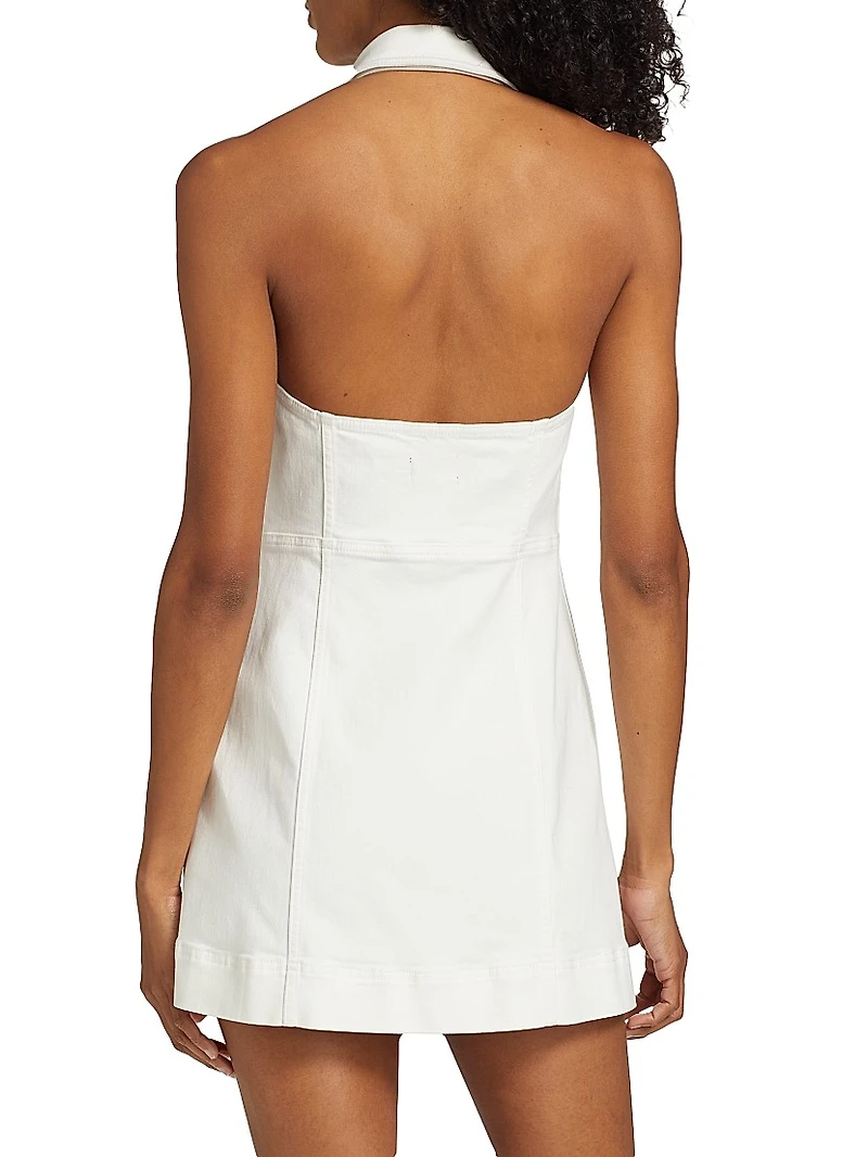 Kendall Denim Halter Minidress