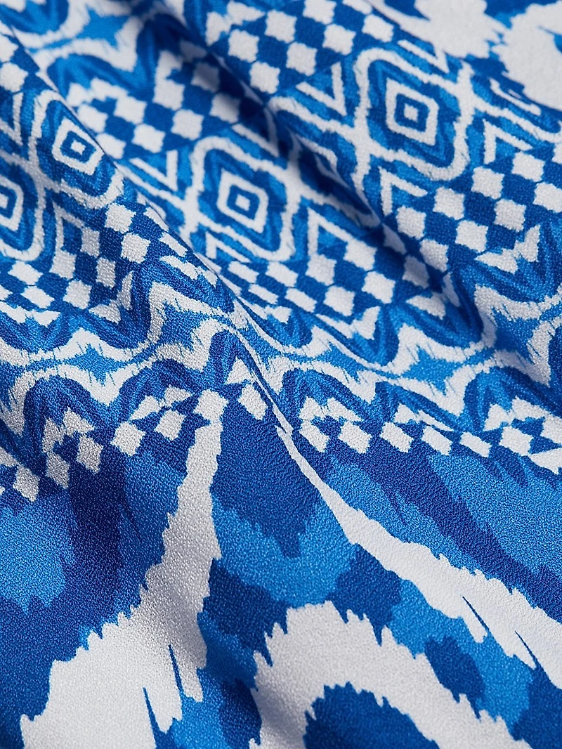 Devina Ikat Off-the-Shoulder Blouse