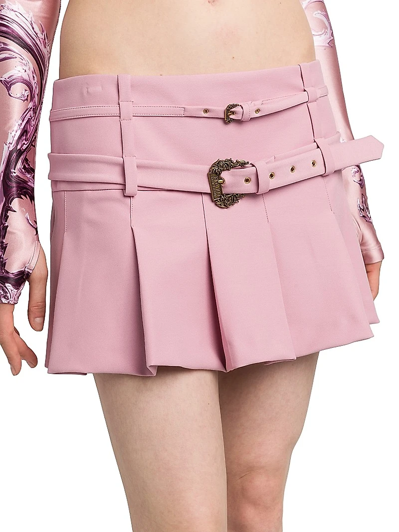Double Belt Miniskirt