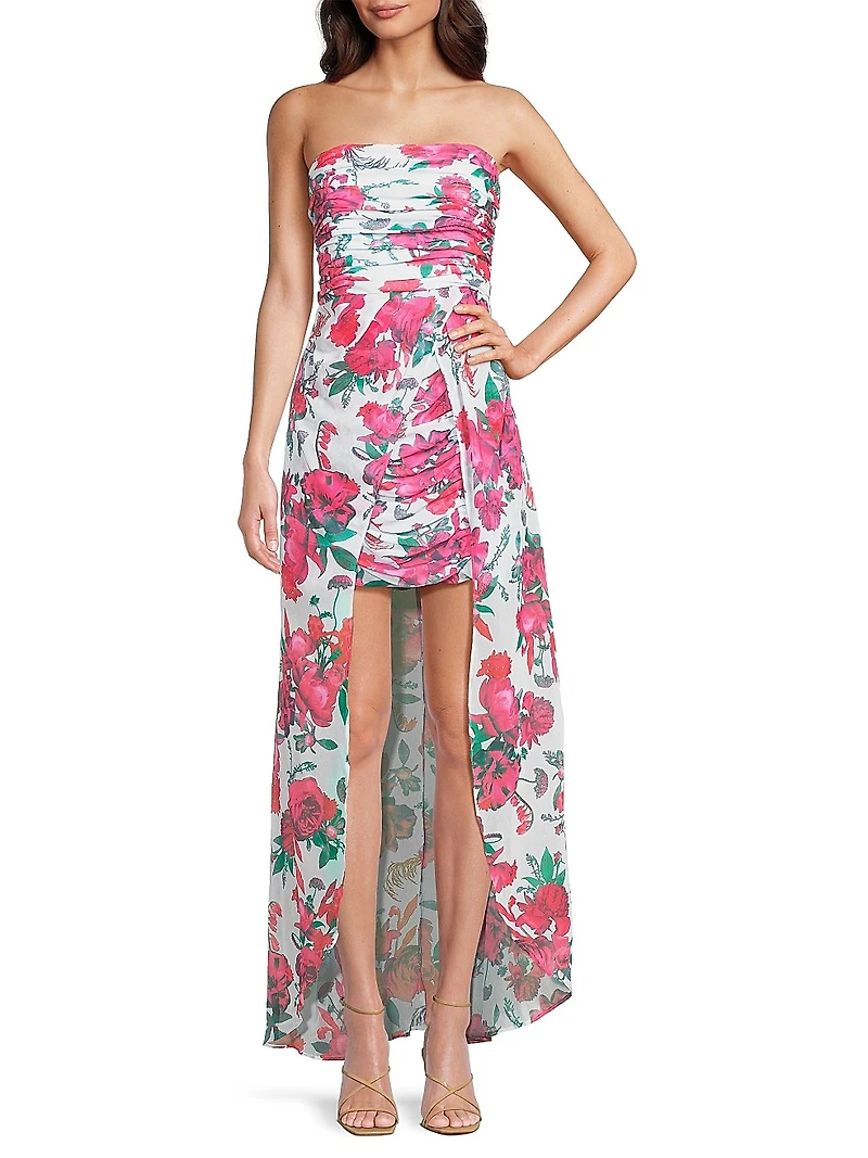 Lissi Floral High-Low Maxi Dress
