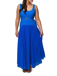 Ridge Drop-Waist Maxi Dress