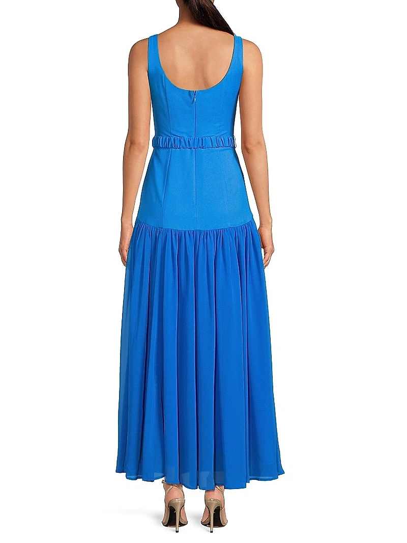 Ridge Drop-Waist Maxi Dress