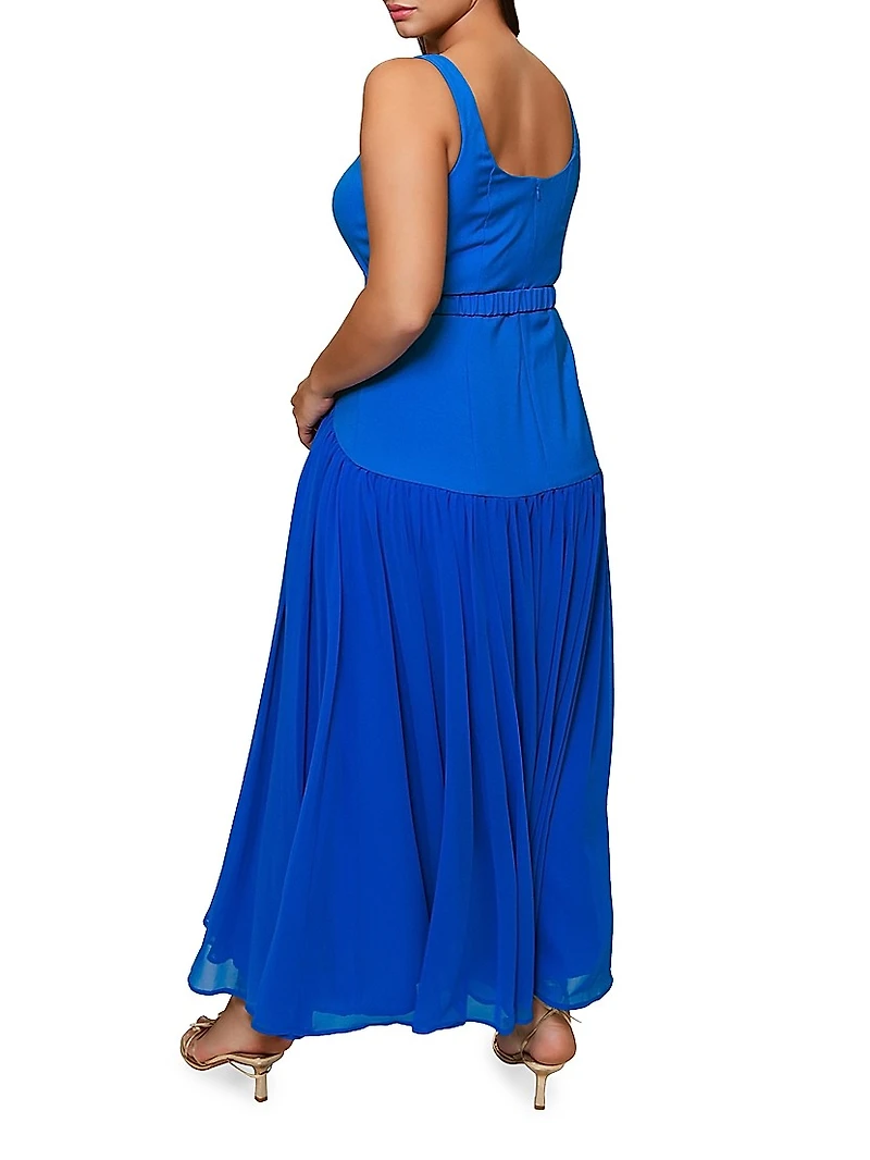Ridge Drop-Waist Maxi Dress