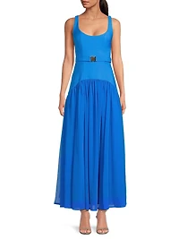 Ridge Drop-Waist Maxi Dress