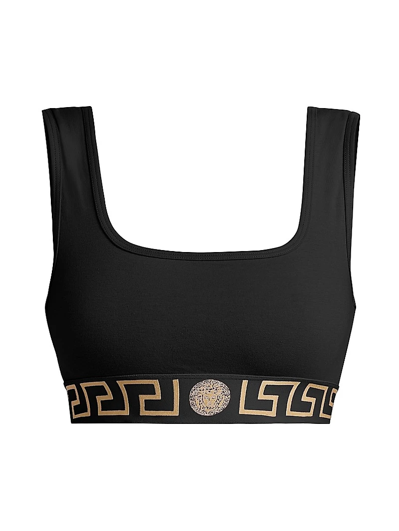 Topeka Logo Jersey Bi-Stretch Cotton Sports Bra