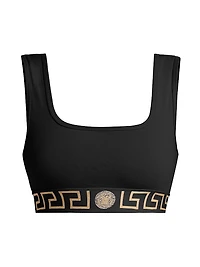 Topeka Logo Jersey Bi-Stretch Cotton Sports Bra
