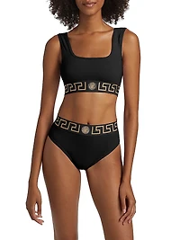 Topeka Logo Jersey Bi-Stretch Cotton Sports Bra