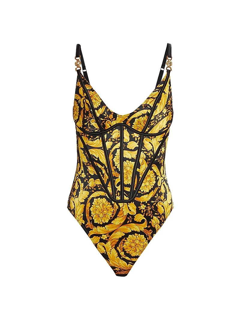92' Barocco Print Bodysuit
