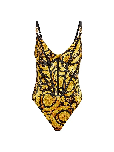 92' Barocco Print Bodysuit