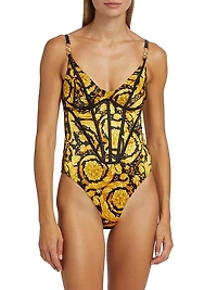 92' Barocco Print Bodysuit