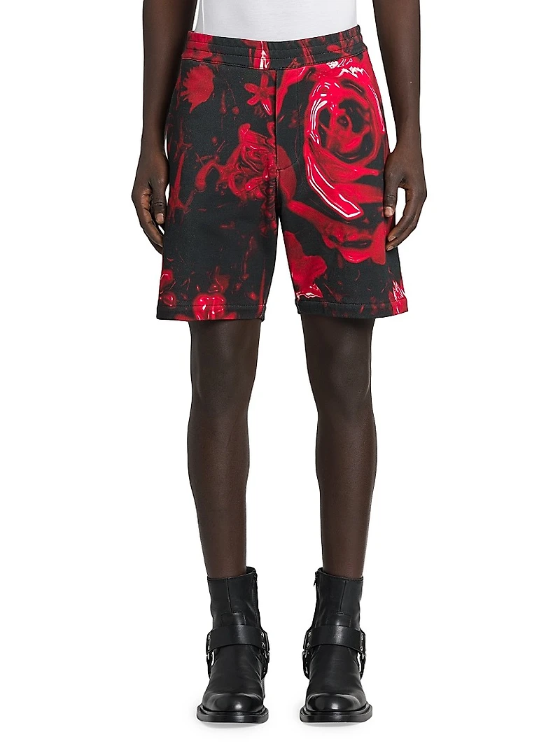 Floral Cotton Shorts