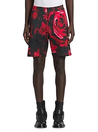 Floral Cotton Shorts