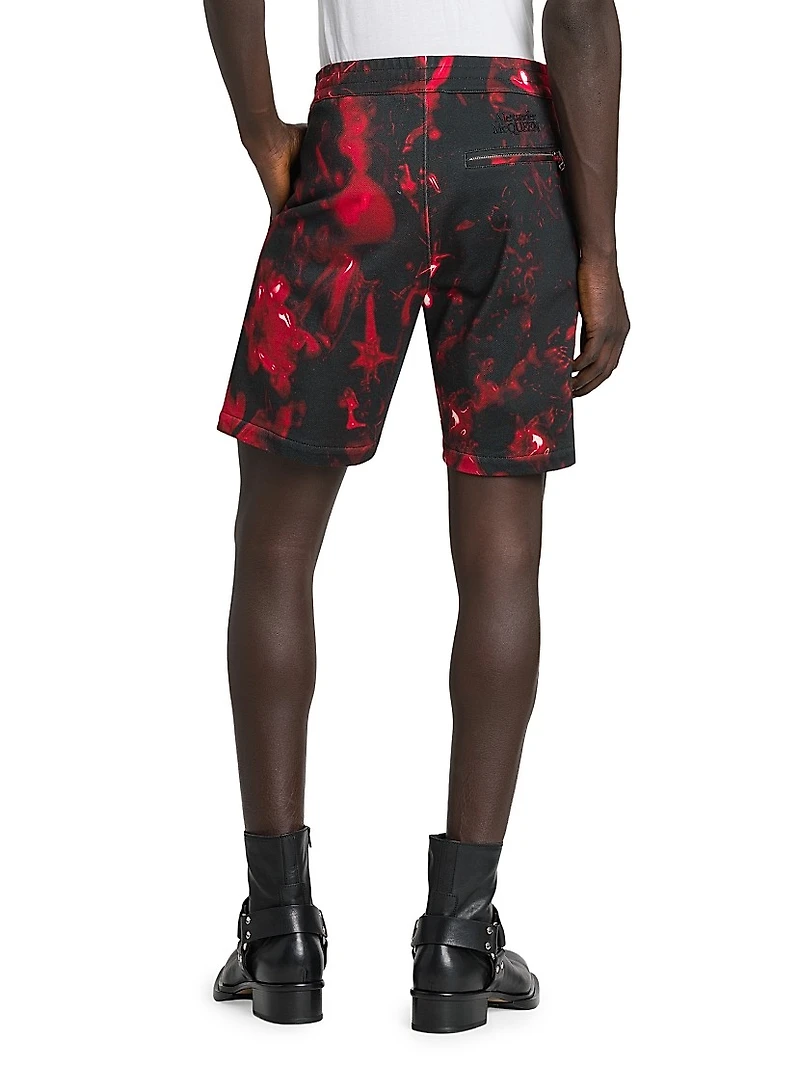 Floral Cotton Shorts