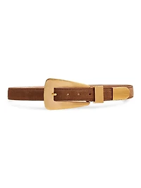 The Lucca Suede Leather Belt
