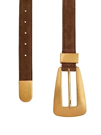 The Lucca Suede Leather Belt