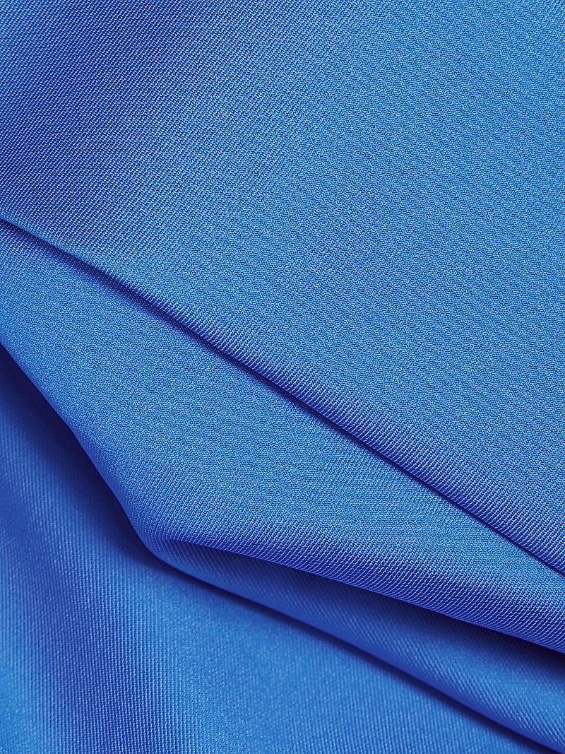 One-Shoulder Draped Column Dress