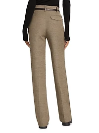 Aidan Melangé Straight-Leg Pants