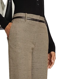 Aidan Melangé Straight-Leg Pants